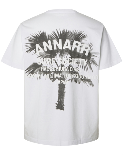 ANNARR - ANRRo Surfer O-Neck T-Shirt - Brilliant White